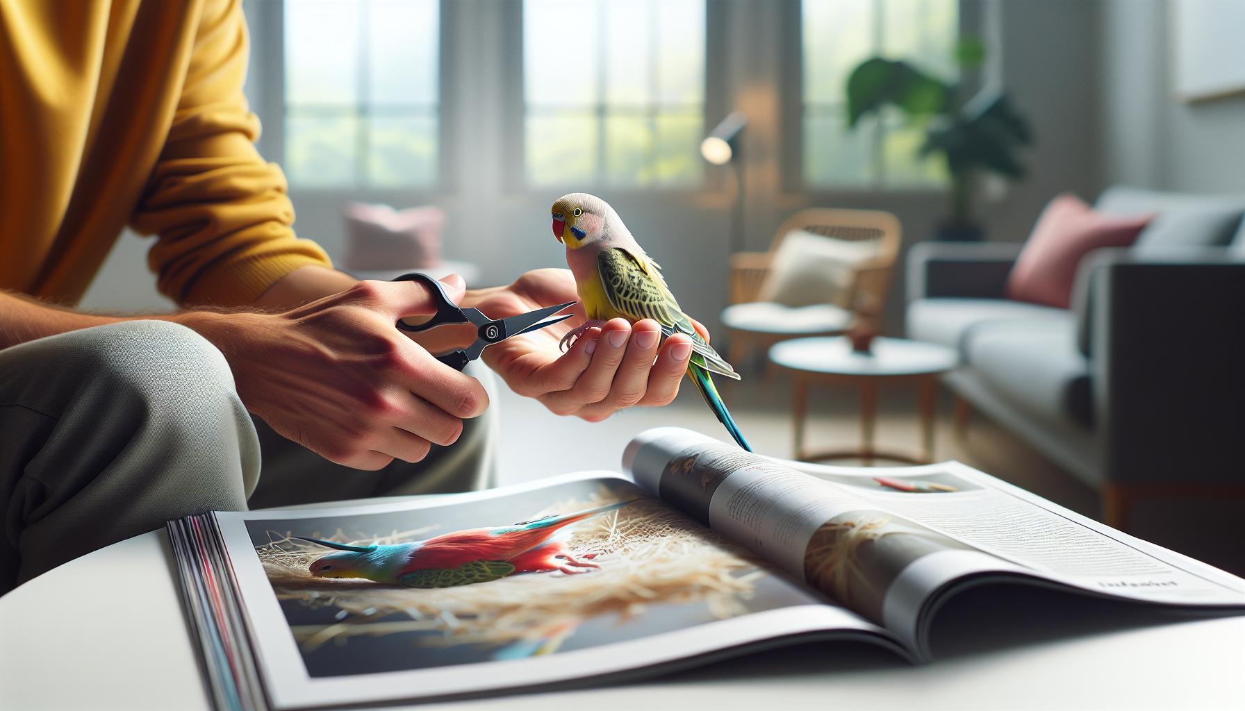 How To Clip Parakeet Wings Safely At Home » WorldBirds.eu - Clip Wings Of Parakeets Safely At Home