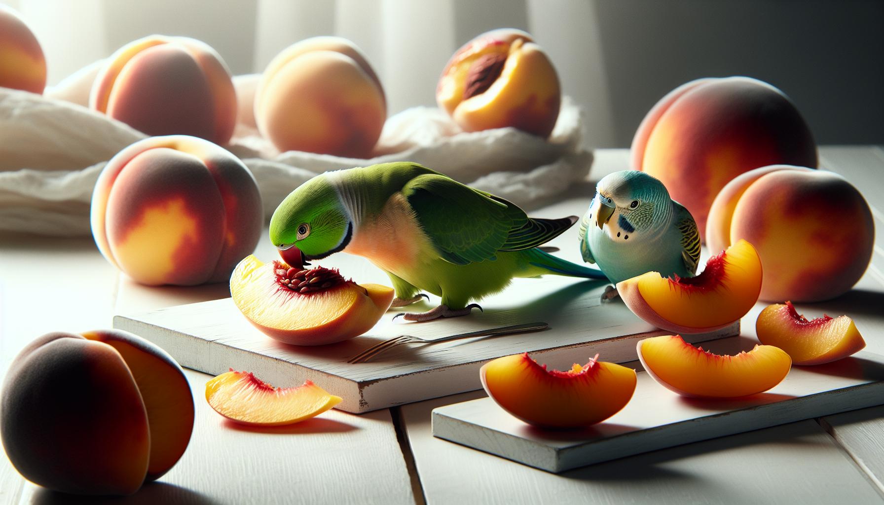 Can Parakeets Safely Eat Peaches?