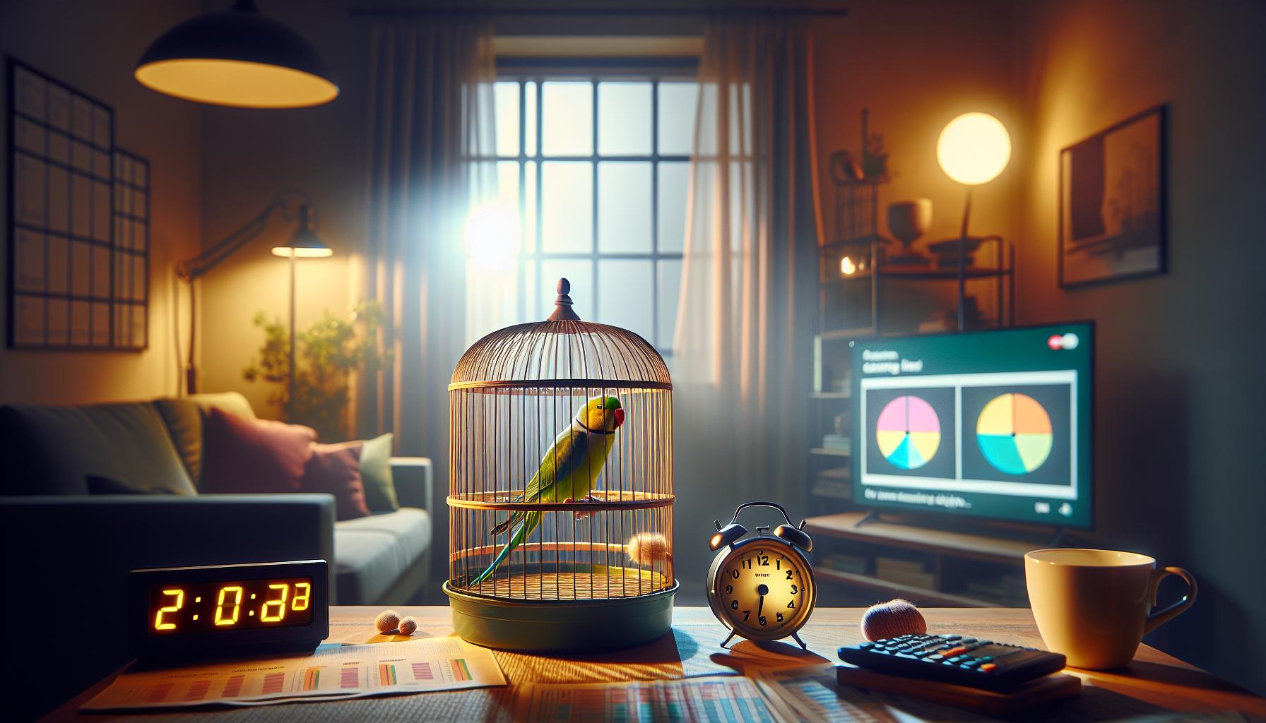 Common Reasons Parakeets Chirp After Dark