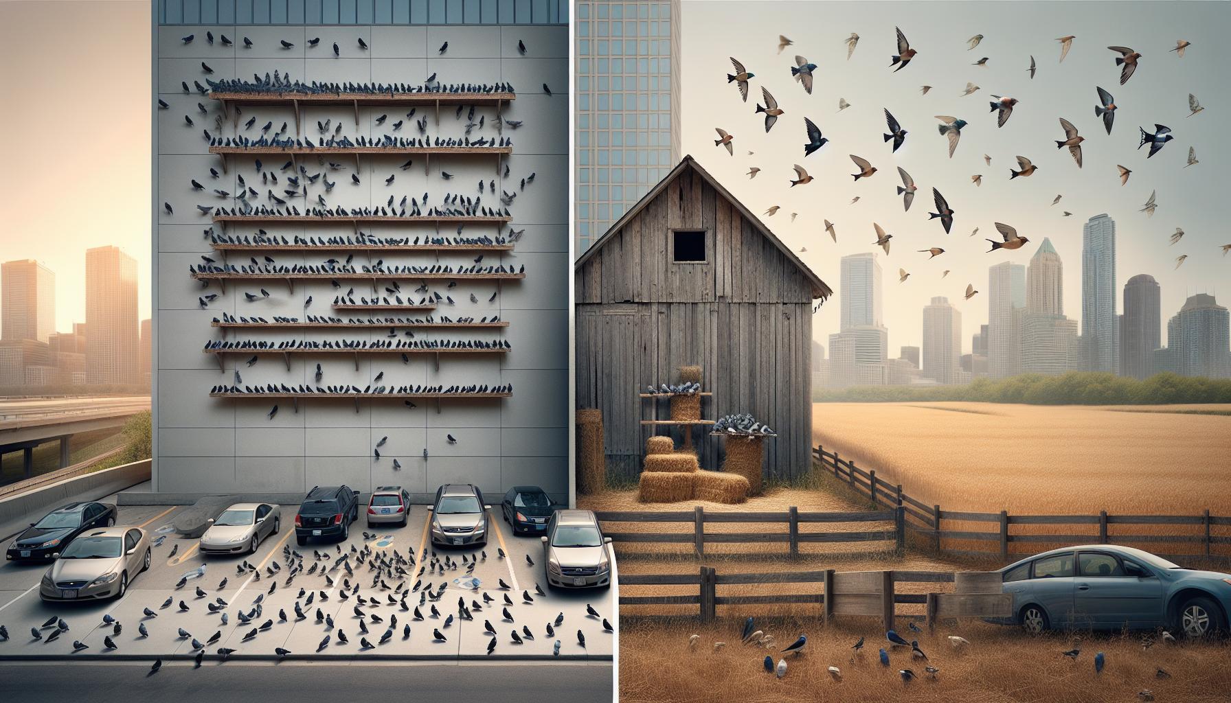 Where Do Pigeons Go at Night? Roosting Behavior 3 Common Roosting Locations: Urban vs. Rural