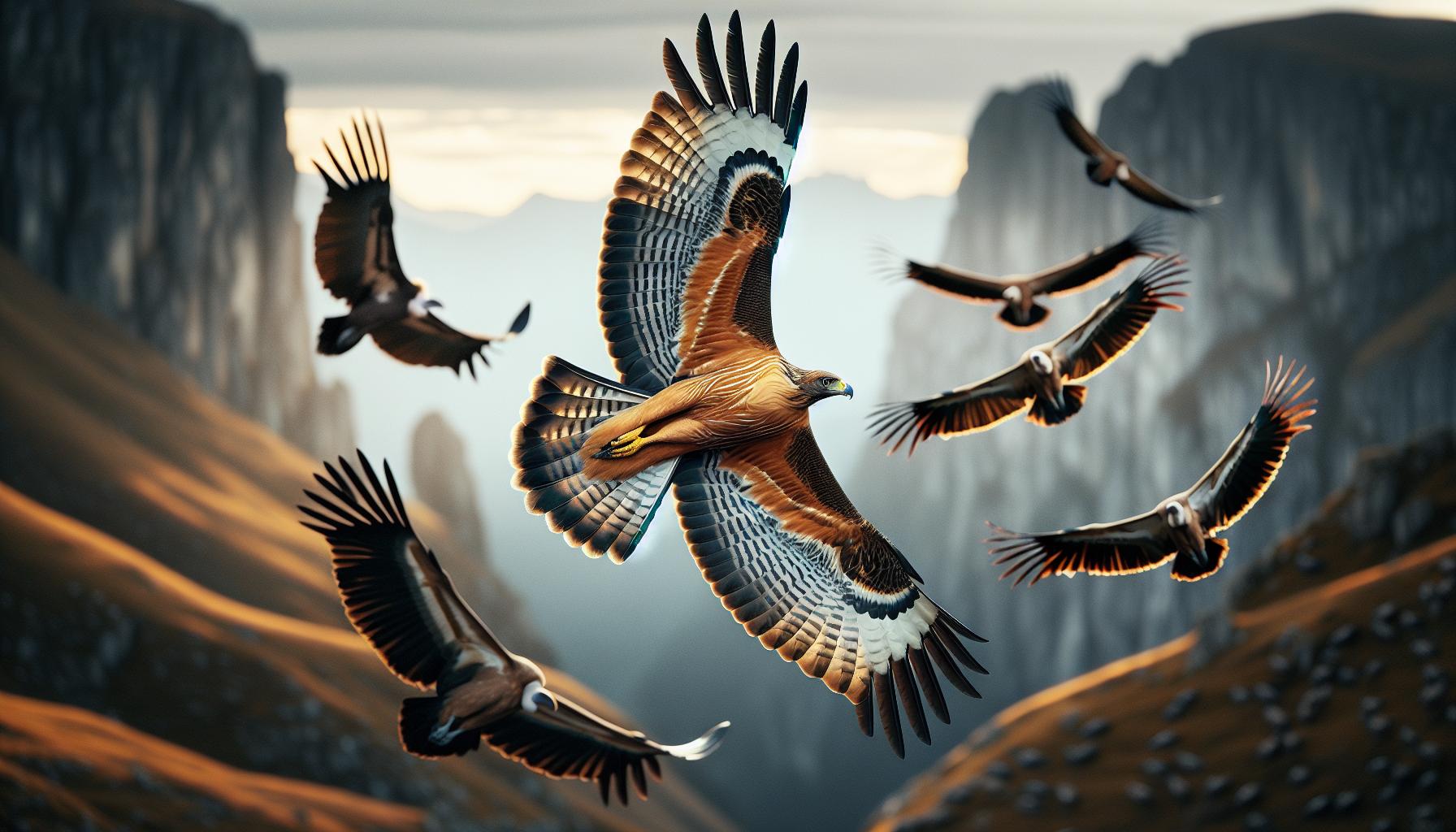 Comparison: Zone-Tailed Hawk vs. Vultures