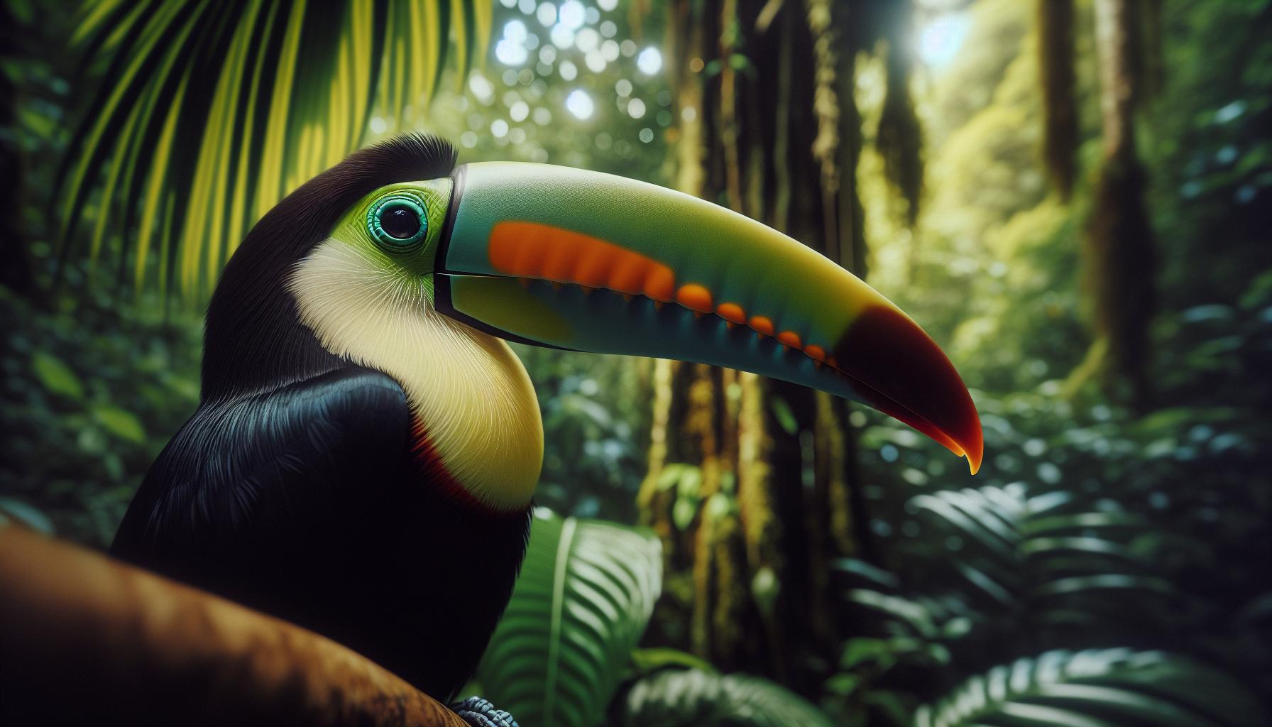 Distinctive Features of a Toucan's Beak