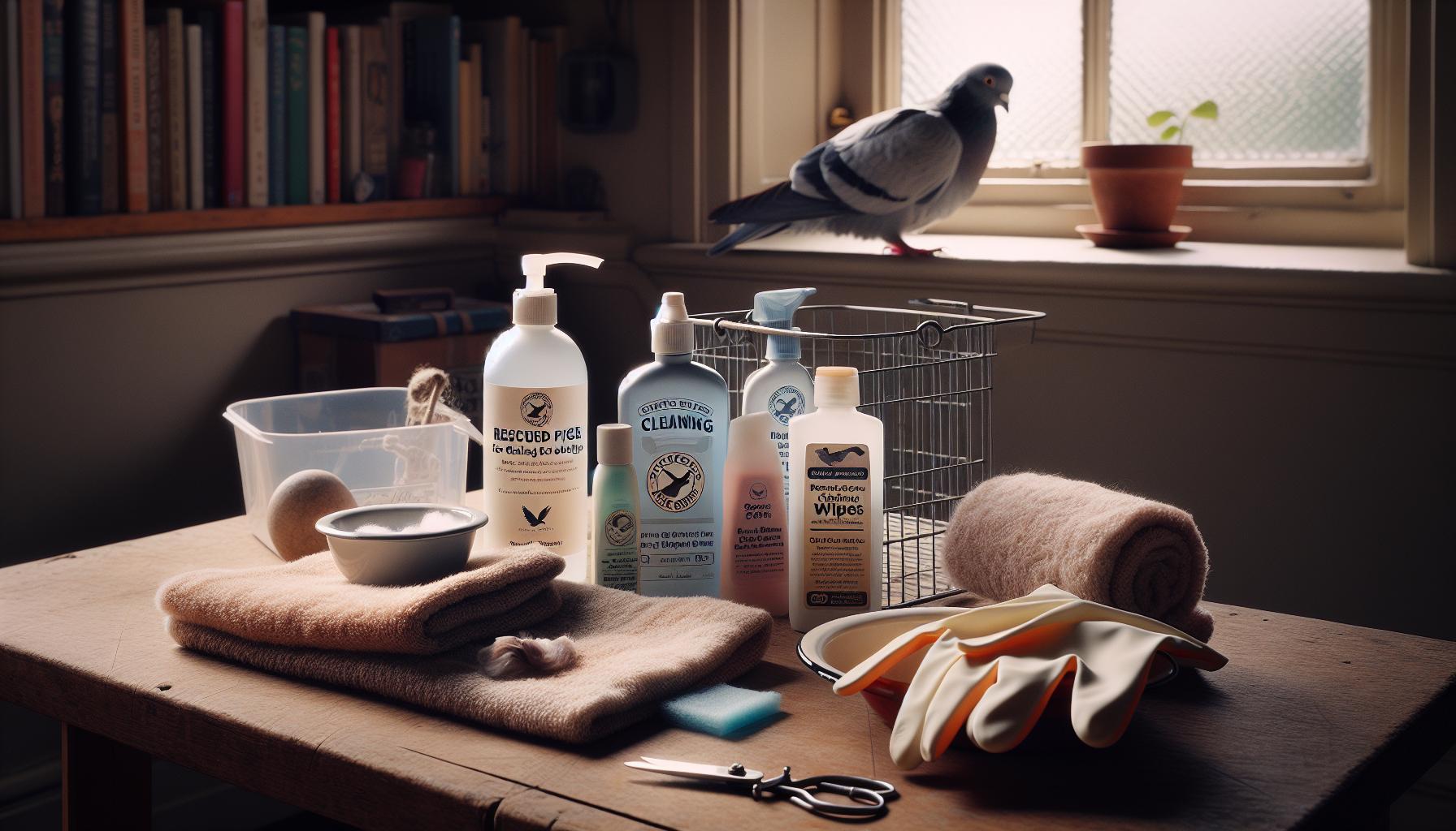 Essential Supplies for Cleaning a Rescued Pigeon