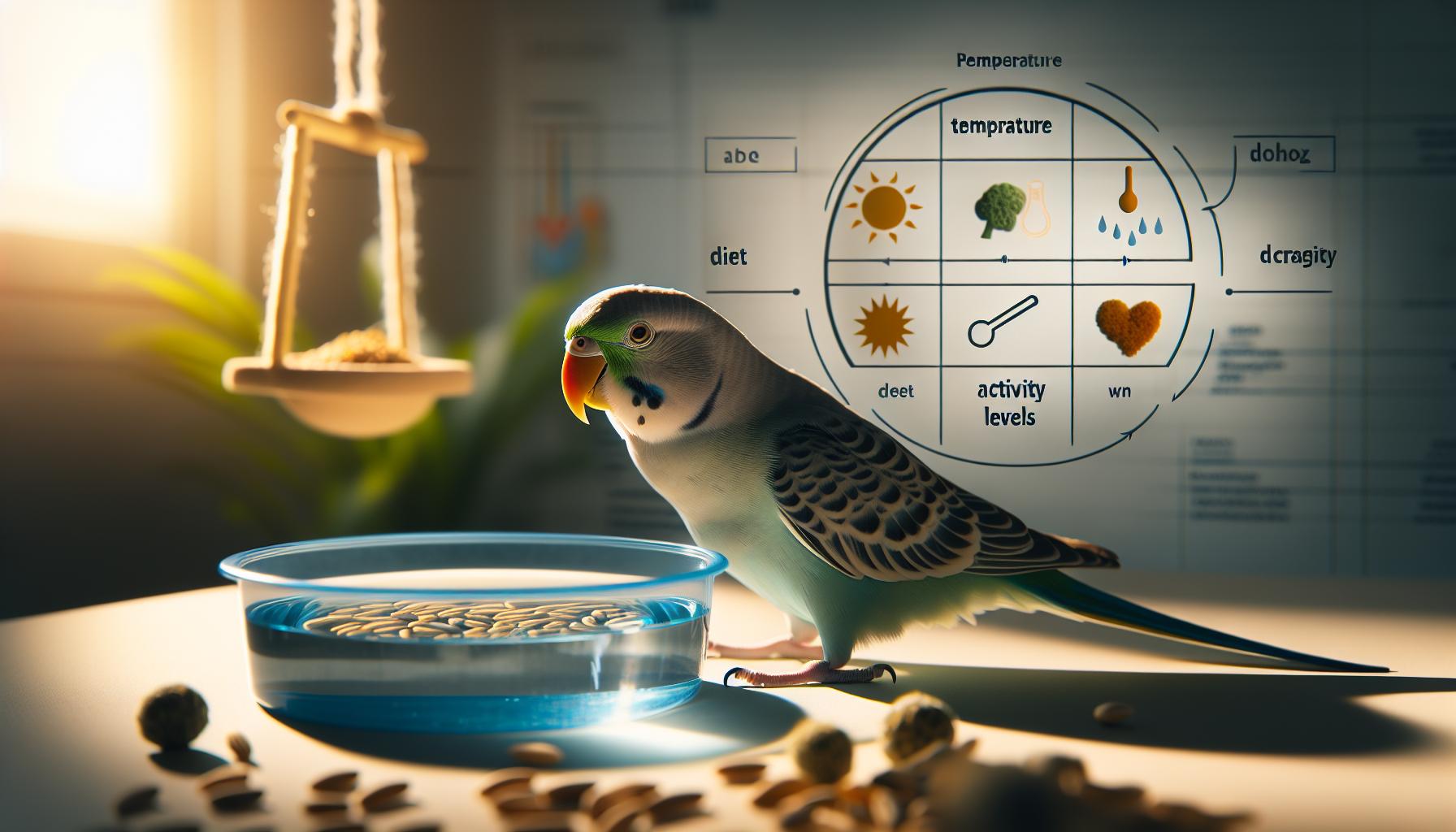 Factors That Affect Water Needs in Parakeets