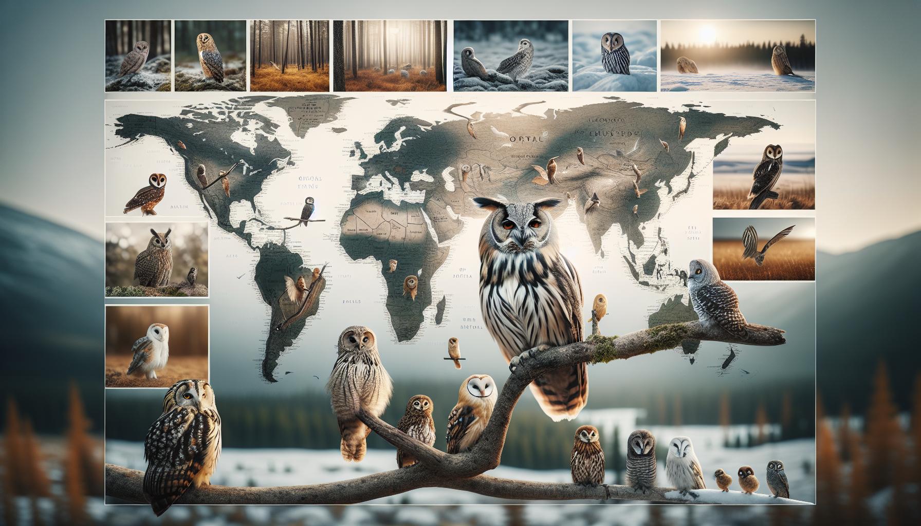 Global Distribution of Owls and Their Habitats