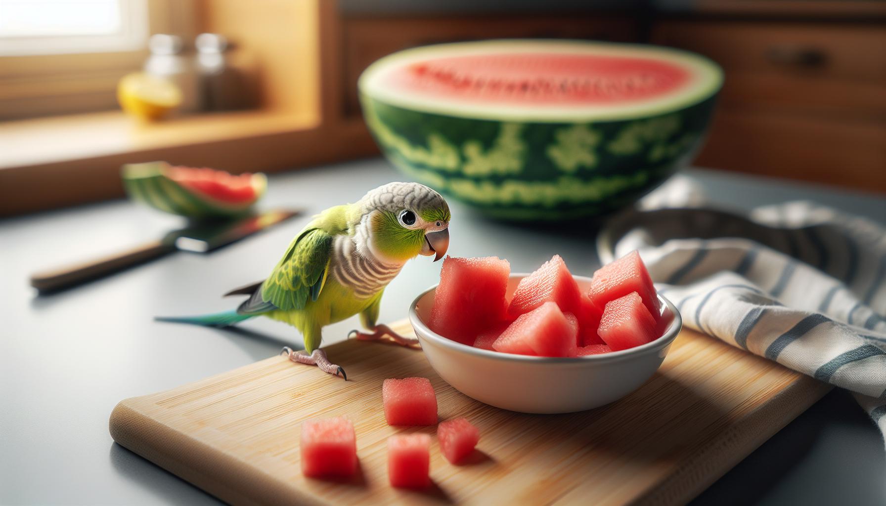 Can Parakeets Eat Watermelon? Summer Treat Facts 3 How to Introduce Watermelon into a Parakeet's Diet