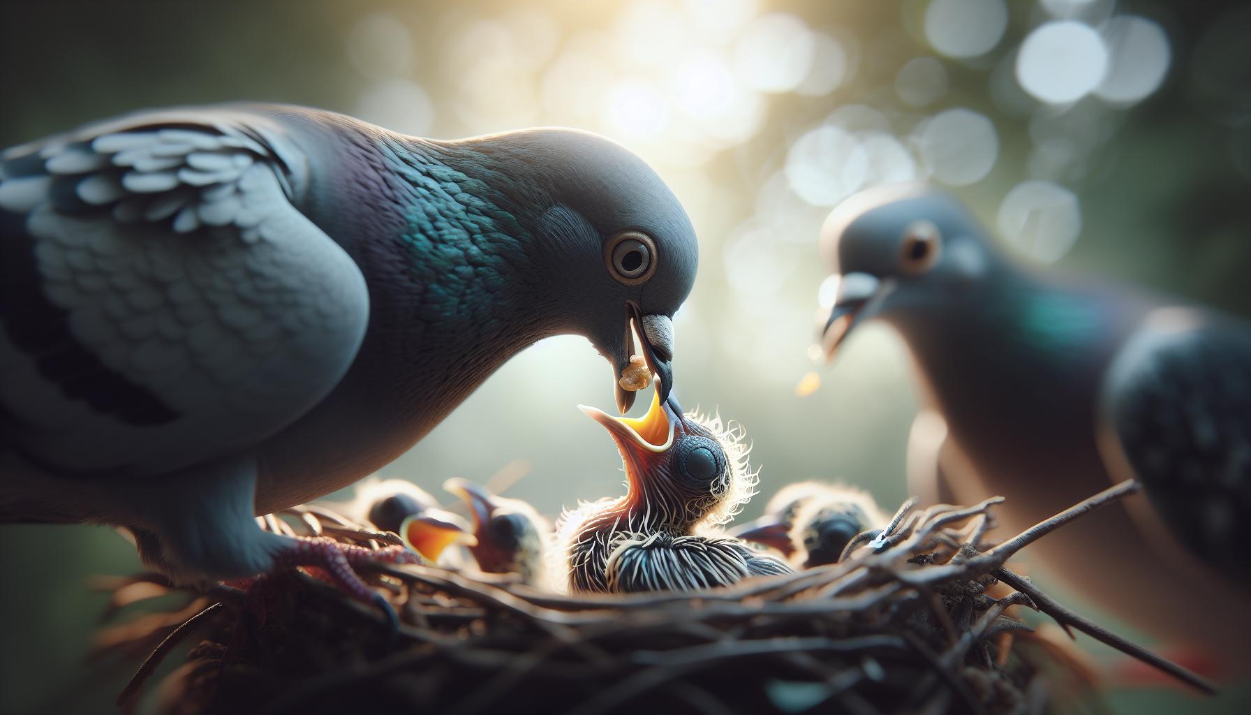 How Do Pigeons Feed Their Young?