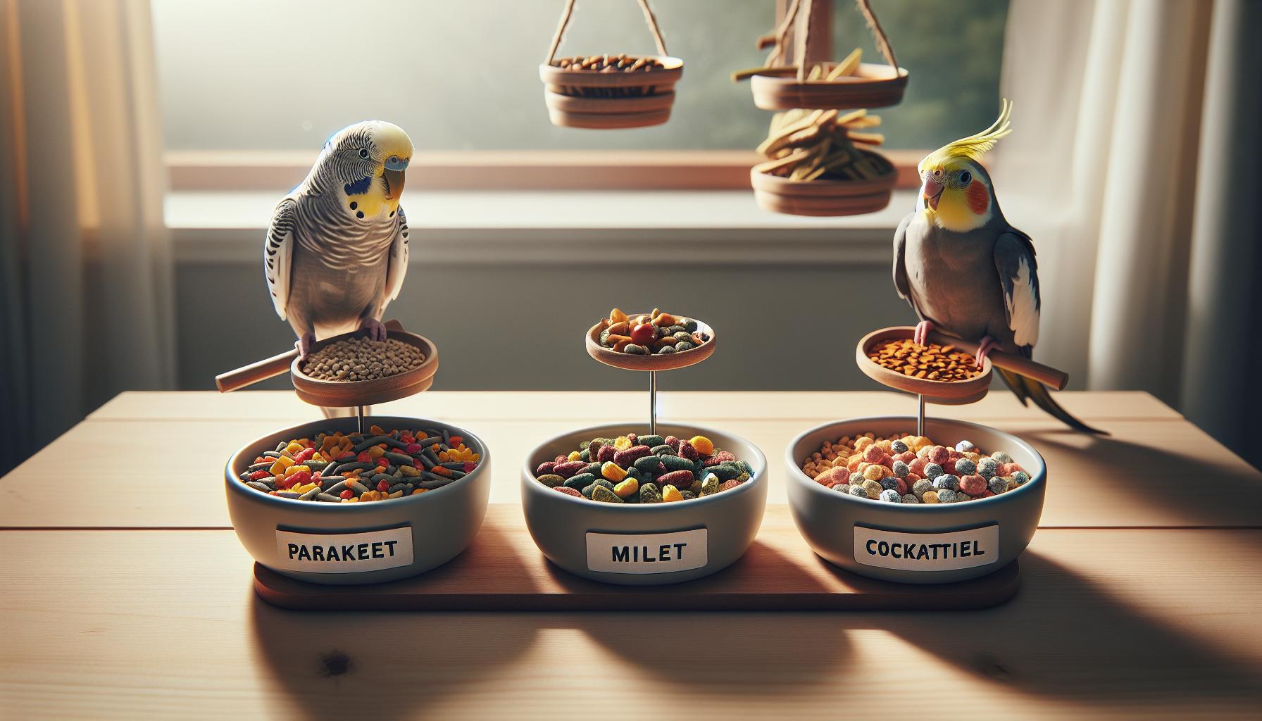 Nutritional Differences Between Parakeets and Cockatiels