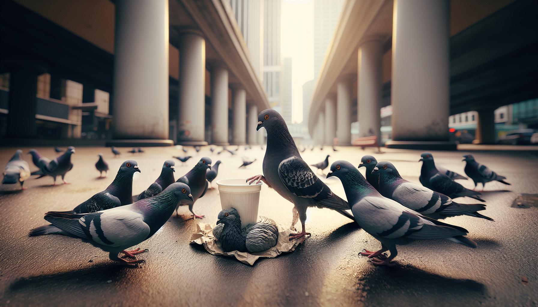 Pigeons in the Wild: Adaptability and Problem-Solving Skills