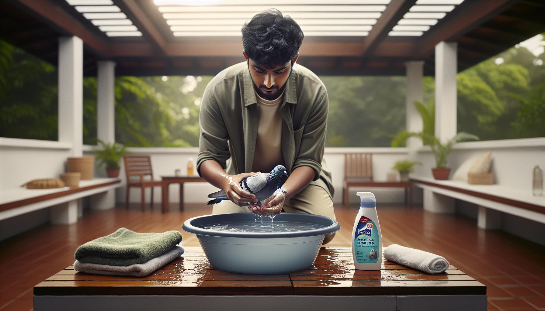 Step-by-Step Guide to Safely Bathe Your Pigeon