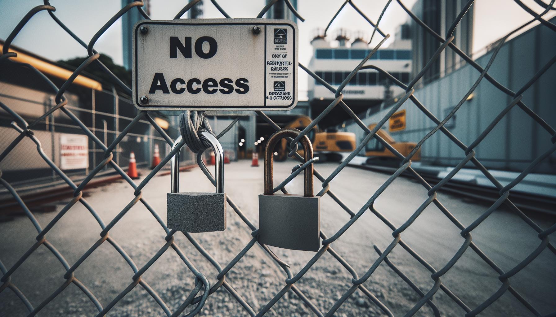Using Physical Barriers to Block Access