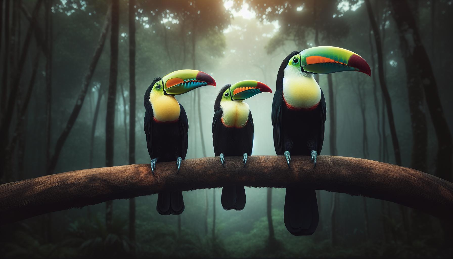 Variations in Size Among Different Toucan Species