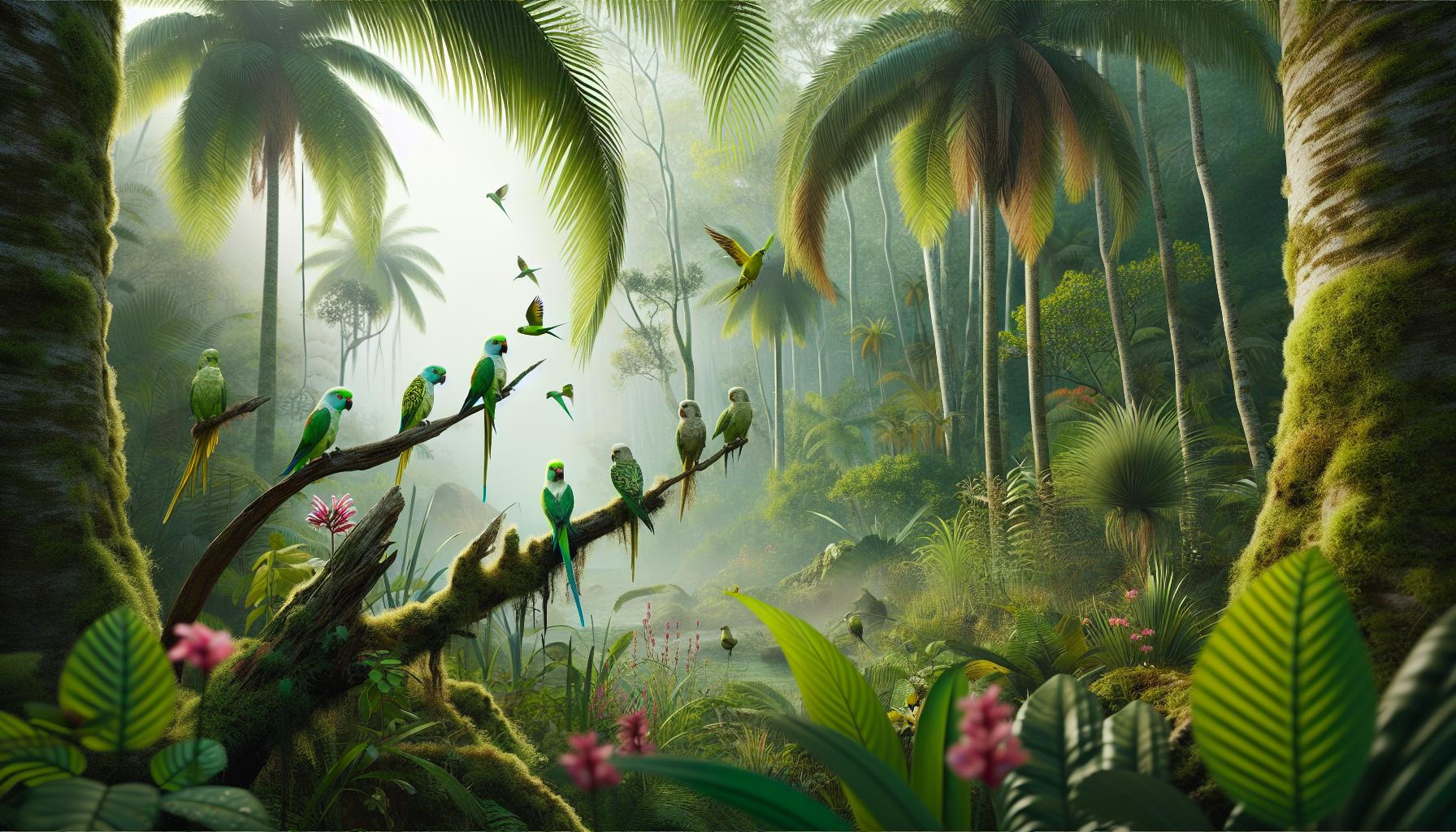 Where Parakeets Naturally Thrive in the Wild